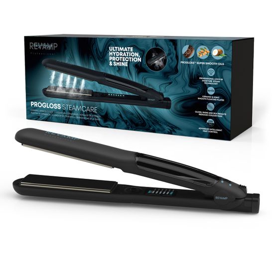 BOXED REVAMP PROGLOSS STEAMCARE CERAMIC STRAIGHTENER 