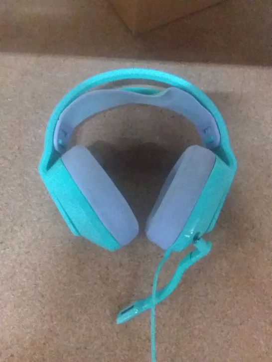 LOGITECH WIRED GAMING HEADSET IN AQUA COLOUR