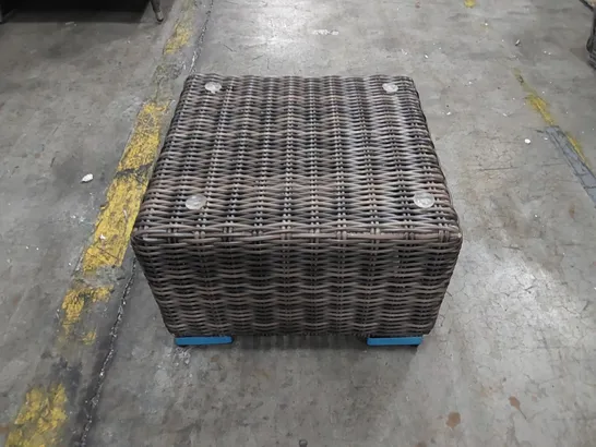 3 X DESIGNER WOVEN FOOTSTOOLS 