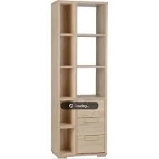 BOXED CAMBOURNE 3 DRAWER DISPLAY UNIT - LIGHT SONOMA OAK