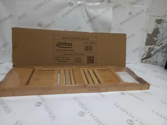 BOXED UNIBOS NATURAL BATH CADDY 