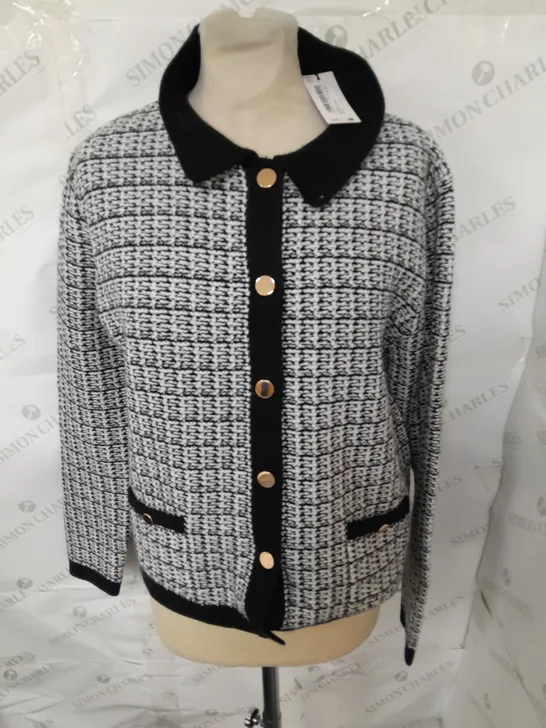 WALLIS BUTTON FRONT CARDIGAN - M