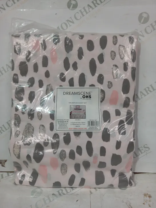 DREAMSCENE BY OHS DALMATION DUVET SET - DOUBLE