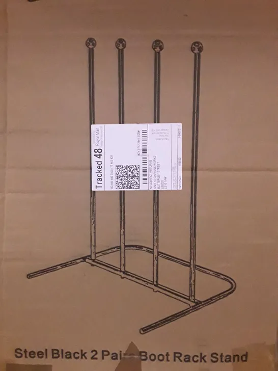 BOXED NEO STEEL BLACK 2 PAIR BOOT RACK STAND 