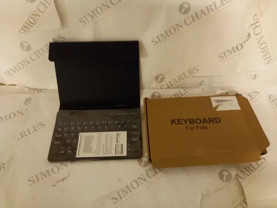 MINI BLUETOOTH KEYBOARD WITH STYLUS, FOLDING CASE AND INSTRUCTIONS