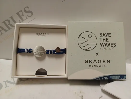 BOXED SKAGEN SAVE THE WAVES DENMARK BRACELET