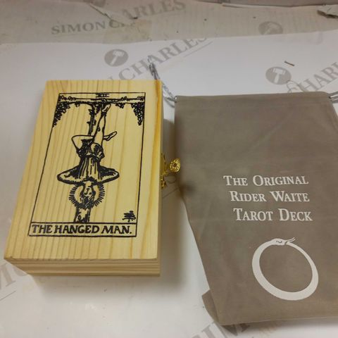 BOXED AND SEALED THE ORIGINAL RIDER WAITE TAROT CARDS IN WOODEN BOX
