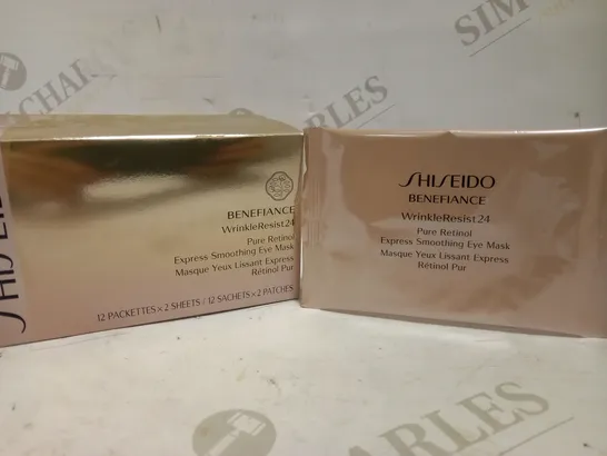 SHISEIDO BENEFIANCE WRINKLE RESIST 24 PURE RETINOL EXPRESS SMOOTHING EYE MASK 12PCS