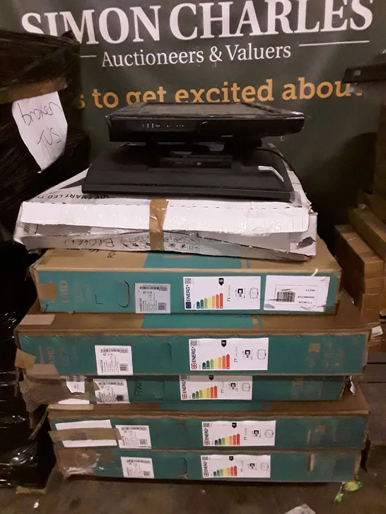 PALLET CONTAINING APPROXIMATELY 9 ASSORTED TVS