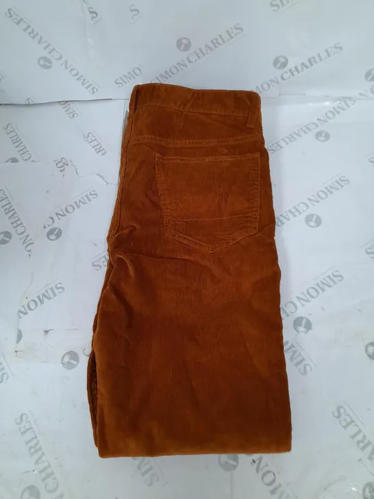 SPOKE BROWN CORD TROUSERS SIZE W32