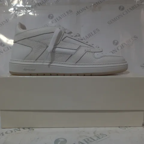 BOXED PAIR OF REPRESENT SHOES IN WHITE UK SIZE 12