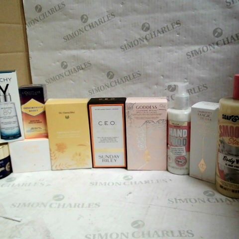 LOT OF 10 SKIN CARE ITEMS, TO INCLUDE CHARLOTTE TILBURY, SUNDAY RILEY, DR HAUSCHKA, ETC