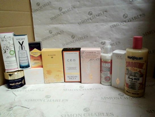 LOT OF 10 SKIN CARE ITEMS, TO INCLUDE CHARLOTTE TILBURY, SUNDAY RILEY, DR HAUSCHKA, ETC