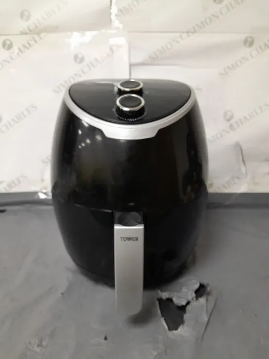 BOXED TOWER VORTX MANUAL AIR FRYER BLACK 4 LITRE