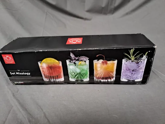 BOXED RCR CRISTALLERIA ITALIANA MIXOLOGY SET