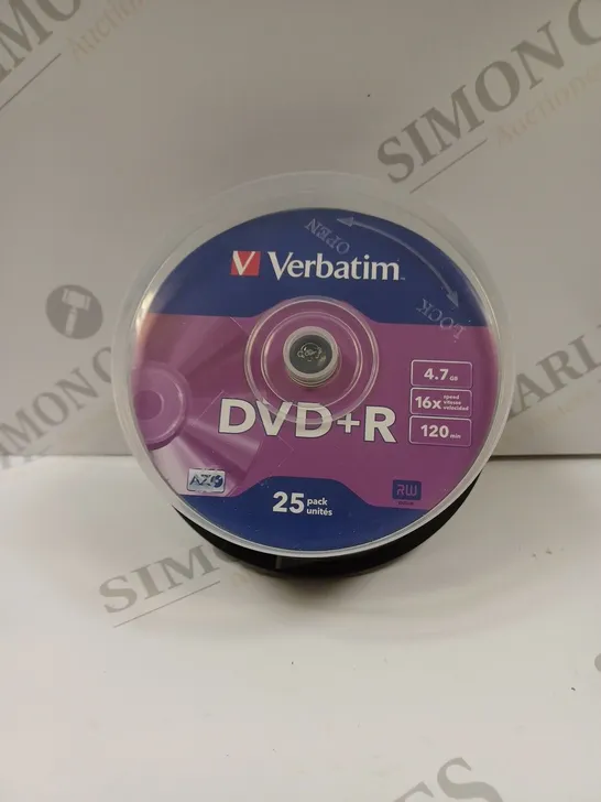 BOXED VERBATIM DVD+R 25 PACK 