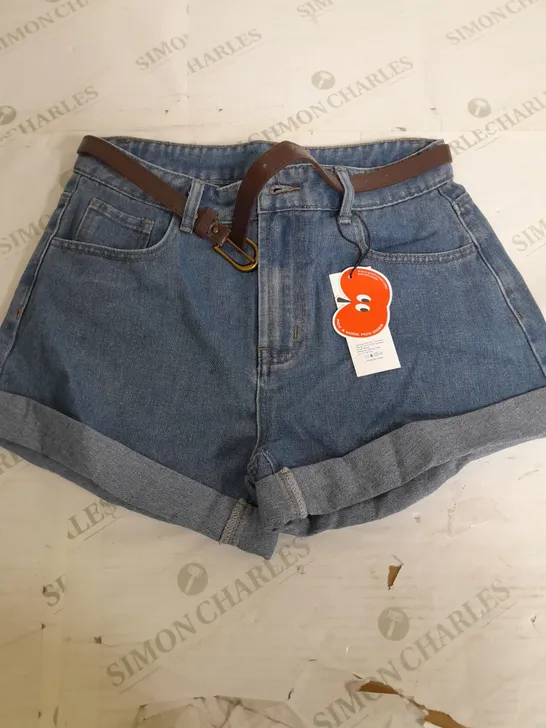 CIDER DENIM BLUE SHORTS - MEDIUM