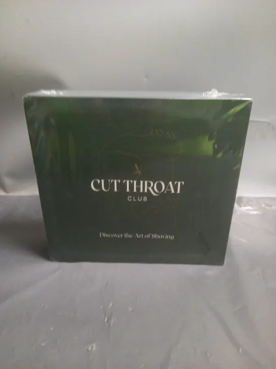 SEALED CUT THROAT CLUB SAFETY RAZOR SHAVING SET