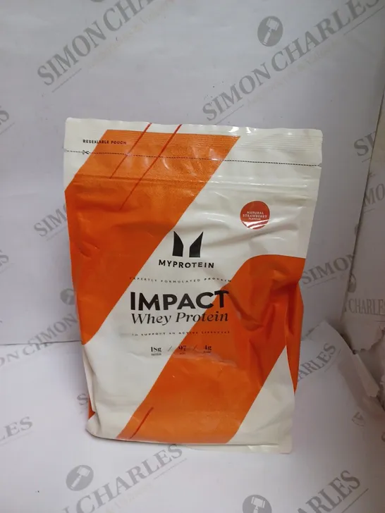 SEALED MYPROTEIN IMPACT WHEY PROTEIN - STRAWBERRY - 1KG