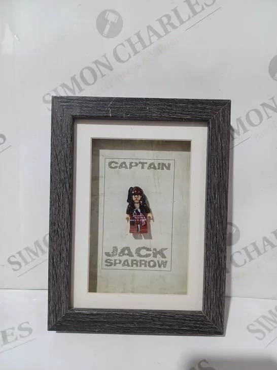 FRAMED COLLECTIBLE LEGO FIGURE - JACK SPARROW