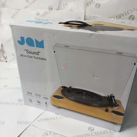 BOXED JAM 'SOUND' ALL IN ONE TURNTABLE