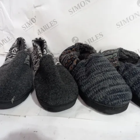 BOX OF APPROX 4 MUK LUKS MENS SLIPPERS - SIZES UNSPECIFIED