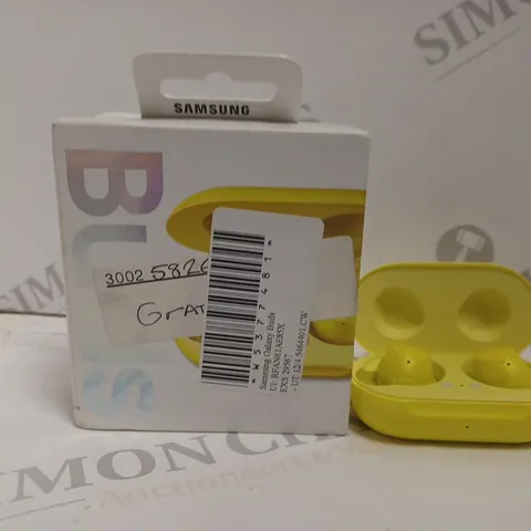 BOXED SAMSUNG GALAXY BUDS IN YELLOW