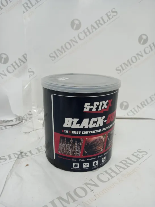 SFIXX BLACK OUT 1 LITRE RUST CONVERTER PAINT