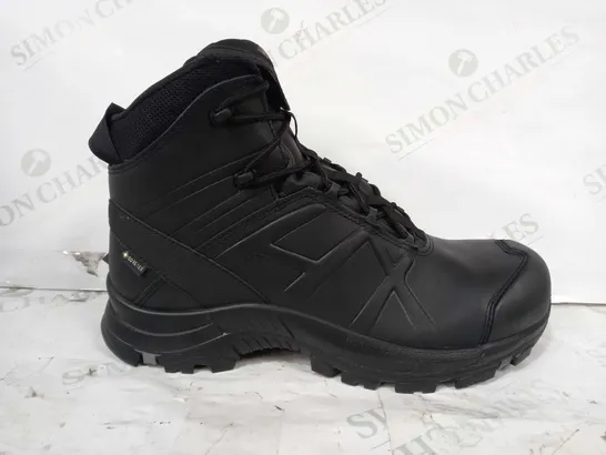 BOXED PAIR OF HAIX METAL FREE SAFETY BOOTS IN BLACK UK SIZE 7