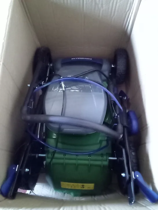 BOXED USED POWERBASE ELECTRIC LAWN MOWER 