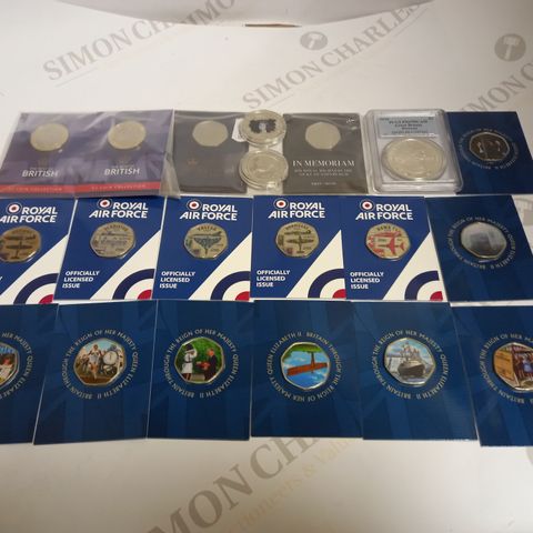 LOT OF APPROXIMATELY 20 ASSORTED COLLECTABLE COINS