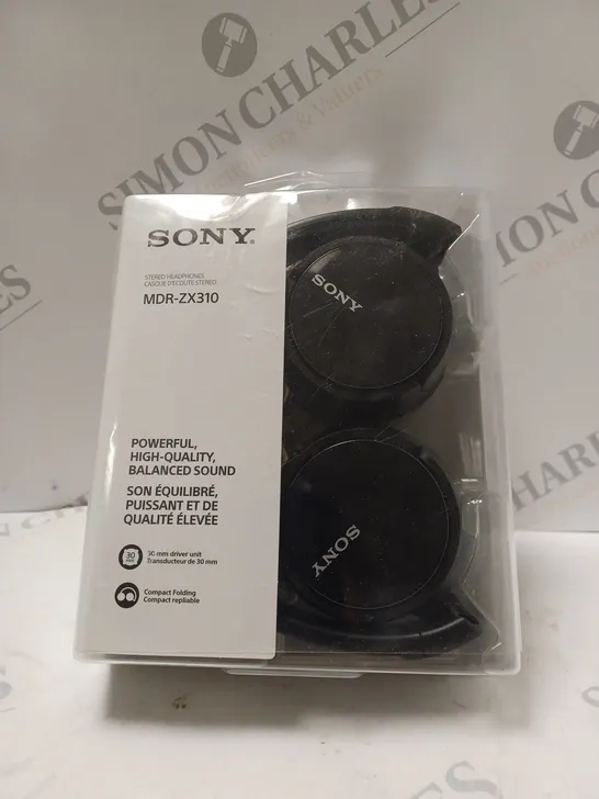 BOXED SONY MDR-ZX310 OVER-EAR HEADPHONES IN BLACK