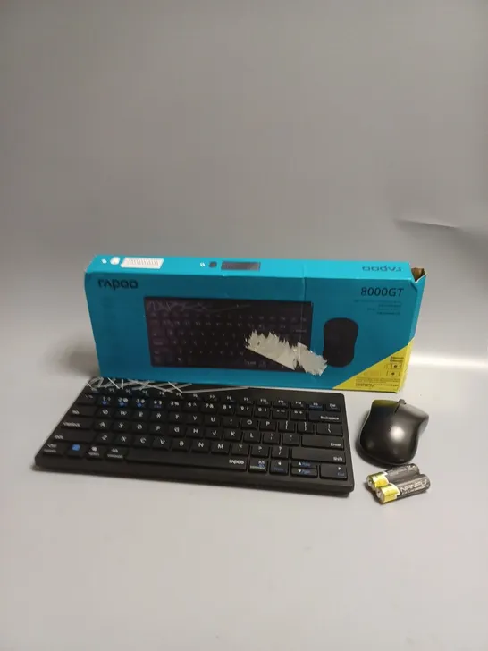 BOXED RAPOO 8000GT WIRELESS KEYBOARD & MOUSE 