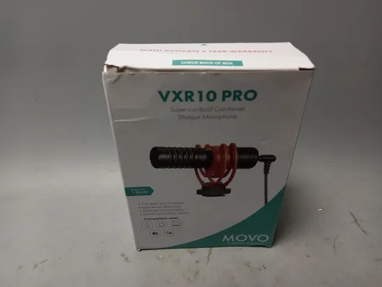 BOXED MOVO VXR10 PRO SHOTGUN MICROPHONE