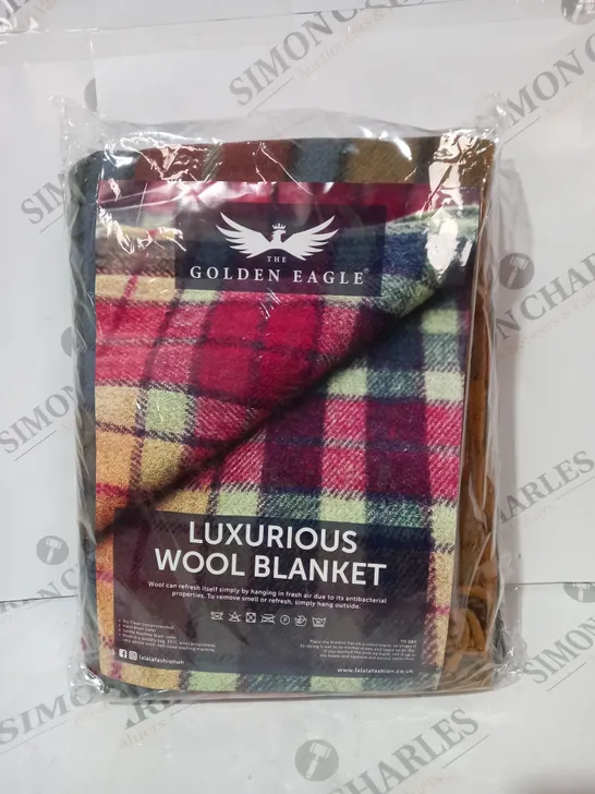 THE GOLDEN EAGLE LUXURIOUS WOOL BLANKET