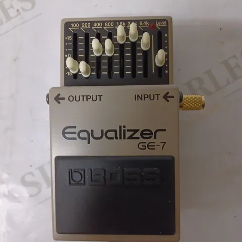 BOSS GE-7 7-BAND EQ PEDAL, COMPACT EQ PEDAL WITH 7 BANDS OF ADJUSTABLE EQ SLIDERS