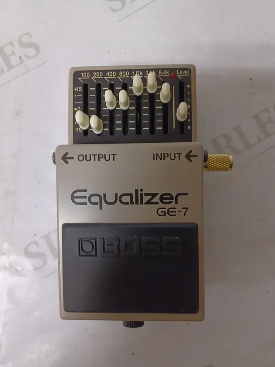 BOSS GE-7 7-BAND EQ PEDAL, COMPACT EQ PEDAL WITH 7 BANDS OF ADJUSTABLE EQ SLIDERS