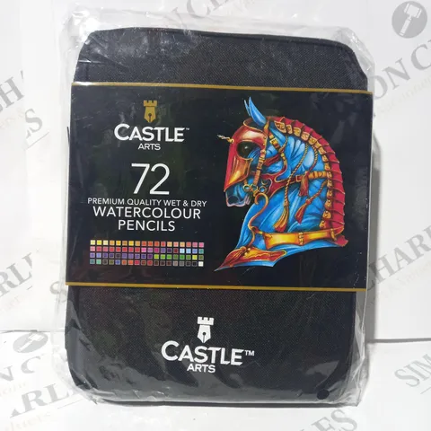 CASTLE ARTS 72 PREMIUM QUALITY WET & DRY WATERCOLOUR PENCILS