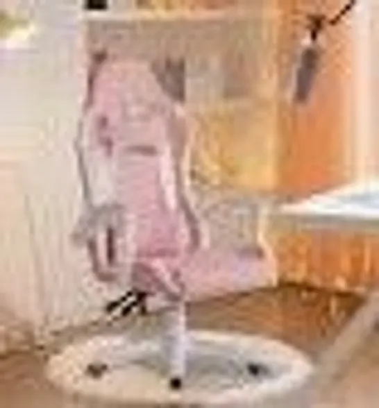 BOXED ARES PC & RACING GAMING CHAIR PINK/WHITE