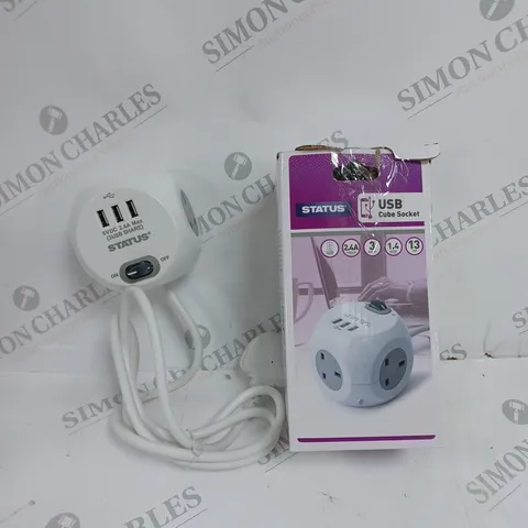 BOXED STATUS USB CUBE SOCKET