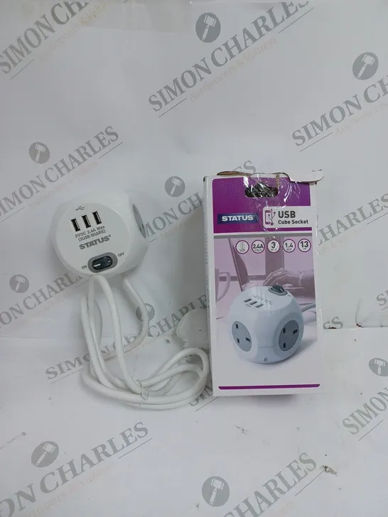 BOXED STATUS USB CUBE SOCKET