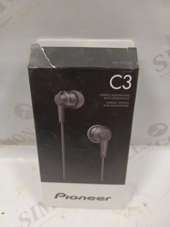 BOXED PIONEER C3 STEREO HEADPHONES