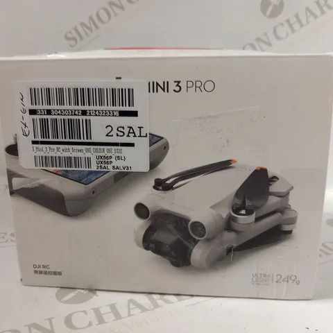 BOXED DJI MINI 3 PRO RC ULTRA LIGHT 249G