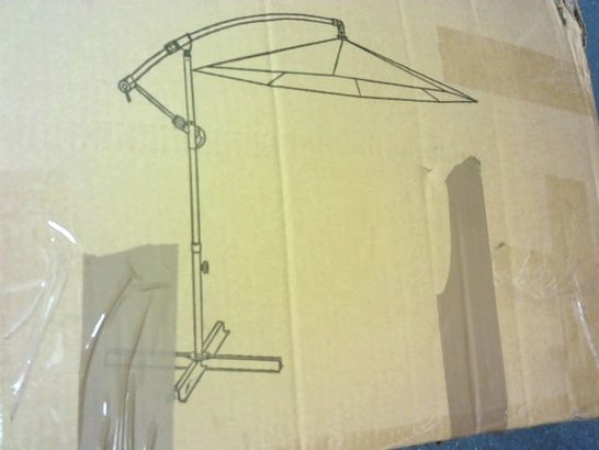 BOXED 3M CANTILEVER HANGING PARASOL CREAM - COLLECTION ONLY RRP £79.99