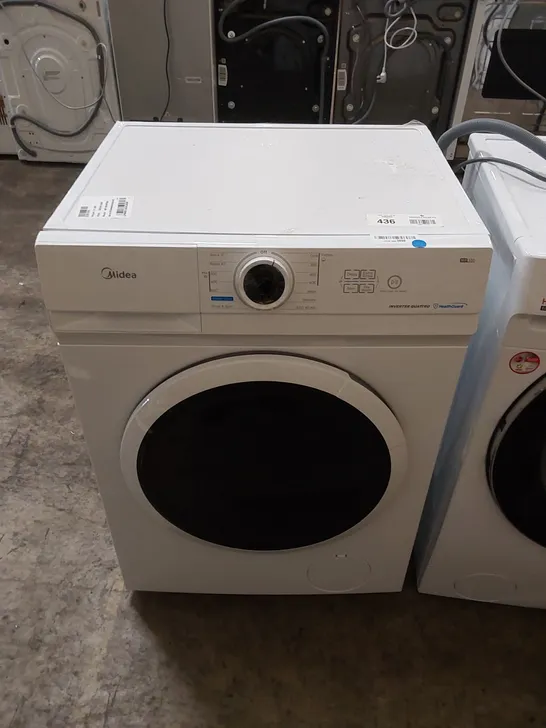 MIDEA 9KG FREESTANDING WASHING MACHINE IN WHITE, MODEL: MF10EW90BA