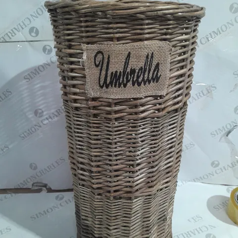 BOXED WICKER UMBRELLA HOLDER 