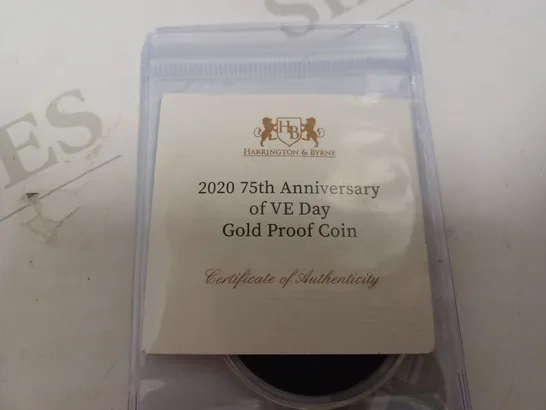 VE DAY 2020 75TH ANNIVERSAY GOLD PROOF COIN