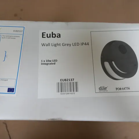 BRAND NEW DAR EUBA WALL LIGHT GREY LED IP44