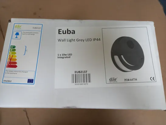 BRAND NEW DAR EUBA WALL LIGHT GREY LED IP44