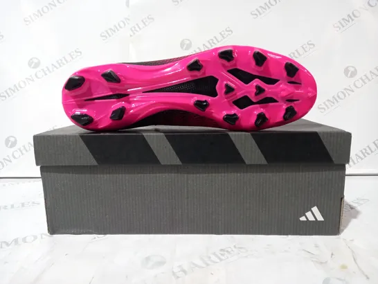 BOXED PAIR OF ADIDAS X SPEEDPORTAL.3 MG FOOTBALL BOOTS IN PINK/BLACK UK SIZE 11